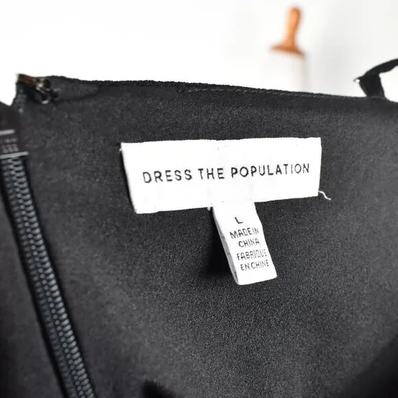 Dress The Population SOLANGE Mini Dress - L - Picture 8 of 8